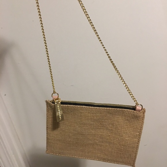 Canvas mini purse with gold chain strap! - Picture 1 of 3